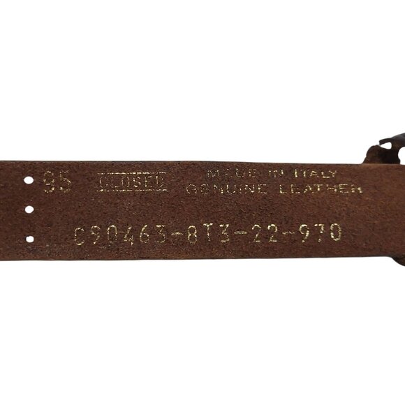 CLOSED Black Perforated Genuine Leather Belt - Picture 8 of 9